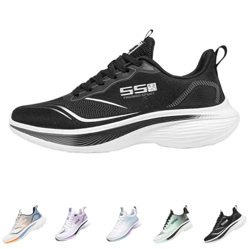 Laufschuhe Herren Leicht Atmungsaktiv Joggingschuhe Herren Gedämpft Sneakers Erhöhung Sportschuhe Atmungsaktiv Hallenschuhe Breit Traillaufschuh Chunky Trainingschuhe Bequeme Fitnessschuhe Rutschfeste von Generisch