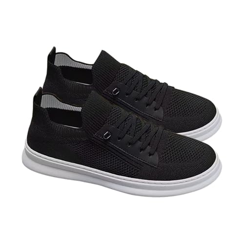 Laufschuhe Herren Low-Top Flach Sportschuhe Stretch Chunky Vermascht Wanderschuhe Luftpolster Freizeitschuhe rutschfeste Herrenschuhe Atmungsaktive Turnschuhe Orthopädische Lässig BarfußSchuhe von Generisch
