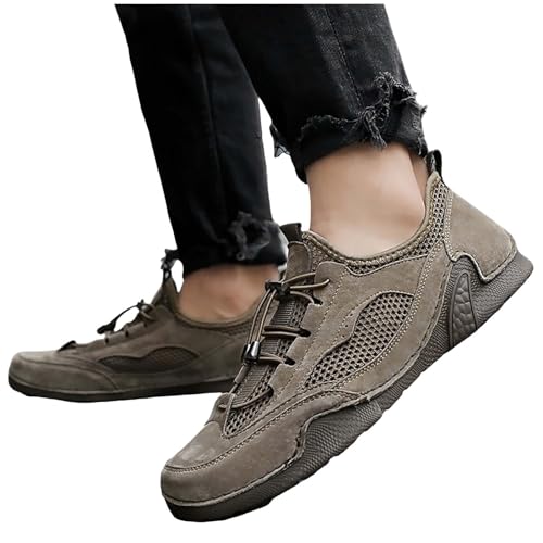 Laufschuhe Herren Schwarz Sneaker Freizeitschuhe Atmungsaktive Mesh Sommerschuhe Breite Füße Sportschuhe Slip-On-Sicherheits Walkingschuhe Hand Stitched Trekkingschuhe Durchbrochen Schlupfschuhe Laufschuhe Herren Schwarz Sneaker Freizeitschuhe Atmungsaktive Mesh Sommerschuhe Breite Füße Sportschuhe Slip-On-Sicherheits Walkingschuhe Hand Stitched Trekkingschuhe Durchbrochen Schlupfschuhe von Generisch