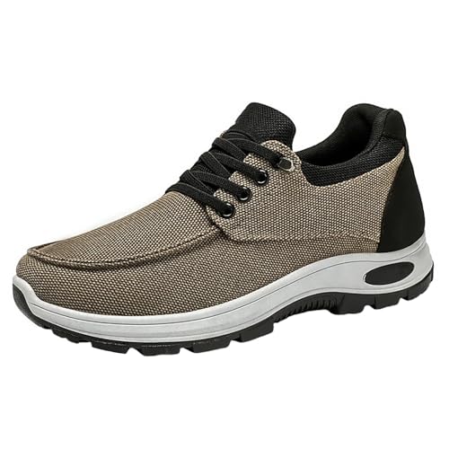 Laufschuhe Herren Schwarz Sneaker Rutschfest Turnschuhe Atmungsaktive Freizeitschuhe Weichen Bequem Trekkingschuhe Breite Füße Walkingschuhe Athleisure Joggingschuhe Alltagsleben Schlupfschuhe von Generisch