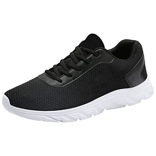Laufschuhe Herren Schwarz Sportschuhe Atmungsaktive Mesh Freizeitschuhe rutschfest Walkingschuhe Workout Fitnessschuhe Cross-Training Schlupfschuhe Leicht Bequem Joggingschuhe Trainers Sneaker Laufschuhe Herren Schwarz Sportschuhe Atmungsaktive Mesh Freizeitschuhe rutschfest Walkingschuhe Workout Fitnessschuhe Cross-Training Schlupfschuhe Leicht Bequem Joggingschuhe Trainers Sneaker von Generisch