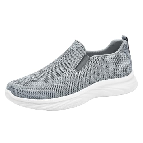 Laufschuhe Herren Slip-On Sneaker Running Turnschuhe Atmungsaktiv Walkingschuhe Weich Schlupfschuhe Trend Fitnessschuhe Fitnessstudio Joggingschuhe Weichen Sohle Sportschuhe Modische Freizeitschuhe von Generisch