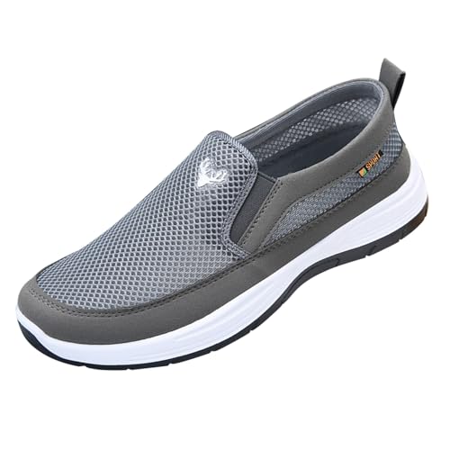 Laufschuhe Herren Sneaker Slip In Sommerschuhe Herren Trainingsschuhe Wanderschuhe Sportschuhe Barfußschuhe Turnschuhe Trekkingschuhe Joggingschuhe Freizeitschuhe Mesh Atmungsaktiv Bequeme Leichte von Generisch