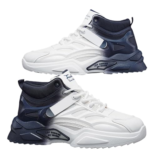 Laufschuhe Herren Wasserdicht Atmungsaktiv Sportschuhe Farbkontrast Running Turnschuhe Leicht Sneaker Trekkingschuhe rutschfest Joggingschuhe Modische Fitnessschuhe Bequeme Walkingschuhe von Generisch