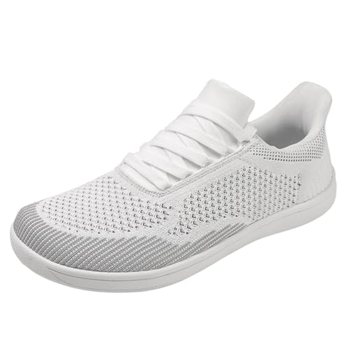 Laufschuhe Herren Weiß Barfußschuhe Running Sneaker Bequeme Walkingschuhe rutschfest Joggingschuhe Weich Sportschuhe Fashion Fitnessschuhe Atmungsaktiv Freizeitschuhe Große Größe 36-50 Laufschuhe Herren Weiß Barfußschuhe Running Sneaker Bequeme Walkingschuhe rutschfest Joggingschuhe Weich Sportschuhe Fashion Fitnessschuhe Atmungsaktiv Freizeitschuhe Große Größe 36-50 von Generisch