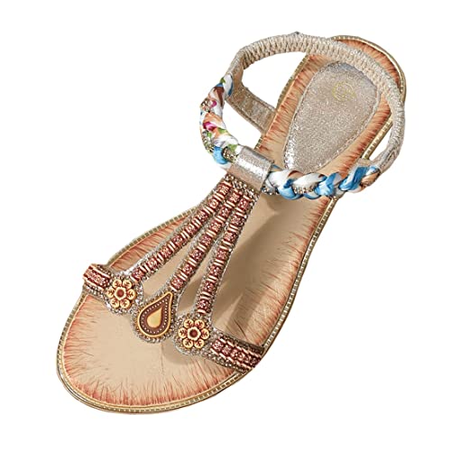 Laufschuhe Keilsandalen Sandalen Runde Zehen Keilabsatz Strand Größe 38 Schuhe für Damen, khaki, 4.5 UK 3X-Narrow Laufschuhe Keilsandalen Sandalen Runde Zehen Keilabsatz Strand Größe 38 Schuhe für Damen, khaki, 4.5 UK 3X-Narrow von Generisch
