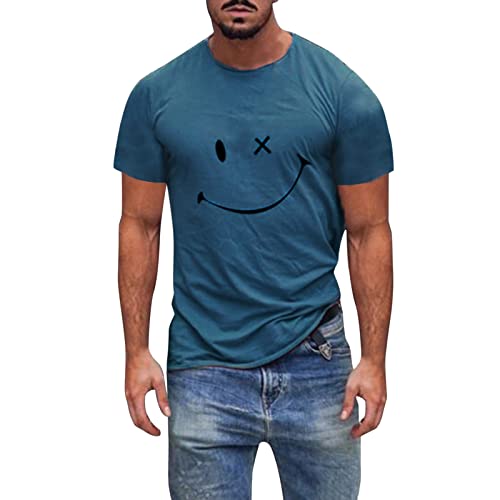 Laufshirt Herren, Sommer Kurzarm 4XL Leicht T Shirt Longshirt Sport Lang Stretch Basic Shapewear Sportshirt Bauchweg Oversized Classic mit Druck Slim Fit Tshirt Laufshirt von Generisch