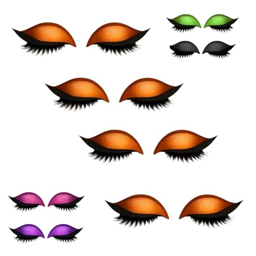 Lazy Eye Shadow Eyelash Patch, 2in1 Reusable Eye Makeup Stickers, 3D Reusable Sticker Eyeshadow with False Lashes Shadow Eyeliner, Natural Curl, Sweat-Proof, for All Eye Shape (4pcs*I) von Generisch
