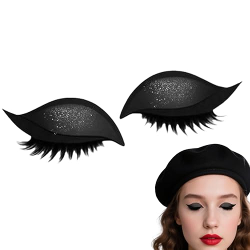 Lazy Eye Shadow Eyelash Patch | Lazy Lidschatten Wimpern Selbstklebend | 2 in 1 Glitzer Press On Lashes Eye Patches Schminke | Ohne Kleber Wimpern Eyeshadow Aufkleber Eye Make Up for Women & Girls Lazy Eye Shadow Eyelash Patch | Lazy Lidschatten Wimpern Selbstklebend | 2 in 1 Glitzer Press On Lashes Eye Patches Schminke | Ohne Kleber Wimpern Eyeshadow Aufkleber Eye Make Up for Women & Girls von Generisch