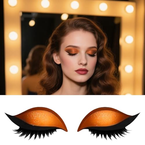 Lazy Eye Shadow Wimpernpflaster, bunte Lidschatten Wimpern Make up Aufkleber, 2 in 1 wiederverwendbare Augen-Make-up-Aufkleber mit falschen Wimpern und Schatten, Lazy Makeups-Tool Lazy Eye Shadow Wimpernpflaster, bunte Lidschatten Wimpern Make up Aufkleber, 2 in 1 wiederverwendbare Augen-Make-up-Aufkleber mit falschen Wimpern und Schatten, Lazy Makeups-Tool von Generisch