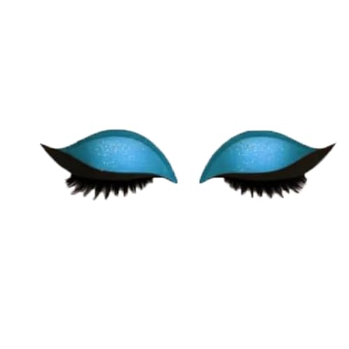 Lazy Lidschatten Wimpernpatch, Lash-Aufkleber 2-in-1 wiederverwendbares, Schablonenaufkleber für alle Augenformen, 3D-natürlicher Aufkleber mit falschen Wimpern & Schatten (Blau) von Generisch