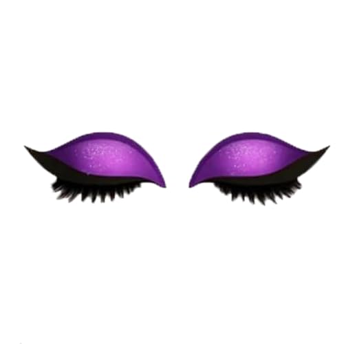 Lazy Lidschatten Wimpernpatch, Lash-Aufkleber 2-in-1 wiederverwendbares, Schablonenaufkleber für alle Augenformen, 3D-natürlicher Aufkleber mit falschen Wimpern & Schatten (Lila) von Generisch