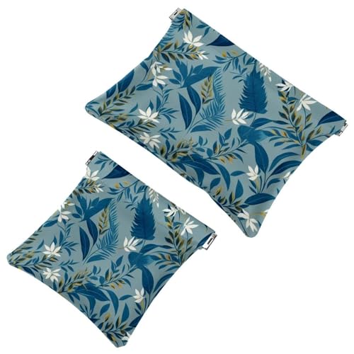 Leaf Art-2168 Kosmetiktasche für Geldbörsen, wasserdichte Make-up-Tasche, Kosmetiktasche, tragbar, kein Reißverschluss, 2 Stück, Mehrfarbig 09, A:7.1x5.8in/18x14.8cm,B:4.7x4.5in/12x11.5cm Leaf Art-2168 Kosmetiktasche für Geldbörsen, wasserdichte Make-up-Tasche, Kosmetiktasche, tragbar, kein Reißverschluss, 2 Stück, Mehrfarbig 09, A:7.1x5.8in/18x14.8cm,B:4.7x4.5in/12x11.5cm von Generisch