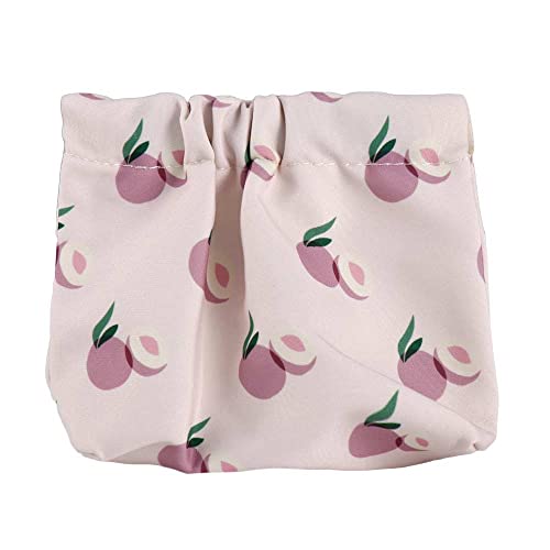 Leaf Spring Lippenstift-Kosmetiktasche, Datenkabel-Aufbewahrungstasche, selbstschließend, niedlicher Druck, Münzgeldbeutel für Kosmetik, Schmuck, Münzen, Lippenstift, rose, 1 Stück von Generisch