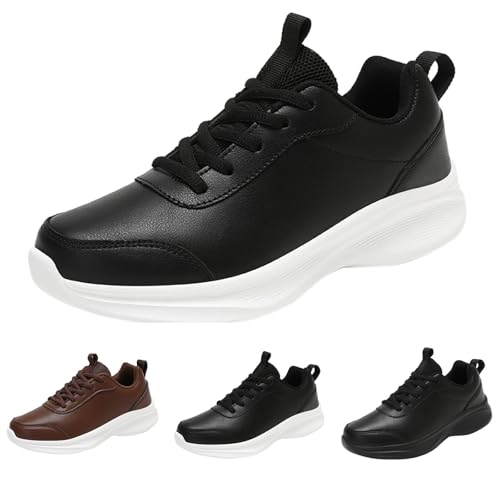 Leder Paar GroßE GrößE Walkingschuhe Sportliche Wanderschuhe FüR MäNner Und Frauen Leichte Low-Top Turnschuhe Slip On Trekkingschuhe Breite Zehenbox Sneaker GedäMpft Tennisschuhe Leder Paar GroßE GrößE Walkingschuhe Sportliche Wanderschuhe FüR MäNner Und Frauen Leichte Low-Top Turnschuhe Slip On Trekkingschuhe Breite Zehenbox Sneaker GedäMpft Tennisschuhe von Generisch