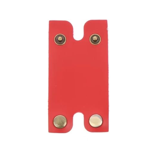 Leder-Rasierkopf-Schutzhülle, universal, manuelle Rasierkopfabdeckung, Rasierkopf-Schutz, Scheide, Rasierspitzen-Abdeckung für Reisen (rot) von Generisch