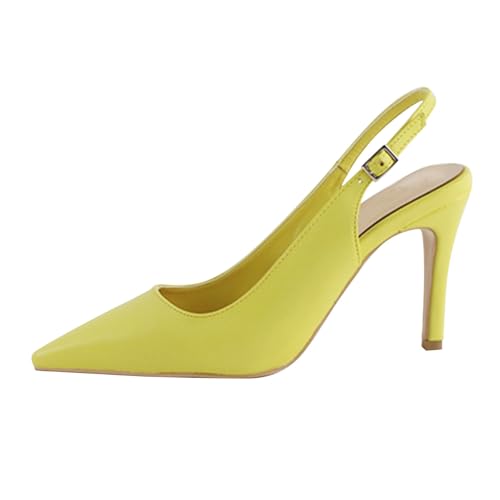 Leder-Sandalen für Damen, High Heels, Hausschuhe für Damen, Knöchelriemen, Stiletto-Hausschuhe, Sommer, Glitzer, klassisch, Hochzeitsschuh, Lackleder, mittelhoher Absatz, Hausschuhe für die tägliche Leder-Sandalen für Damen, High Heels, Hausschuhe für Damen, Knöchelriemen, Stiletto-Hausschuhe, Sommer, Glitzer, klassisch, Hochzeitsschuh, Lackleder, mittelhoher Absatz, Hausschuhe für die tägliche von Generisch