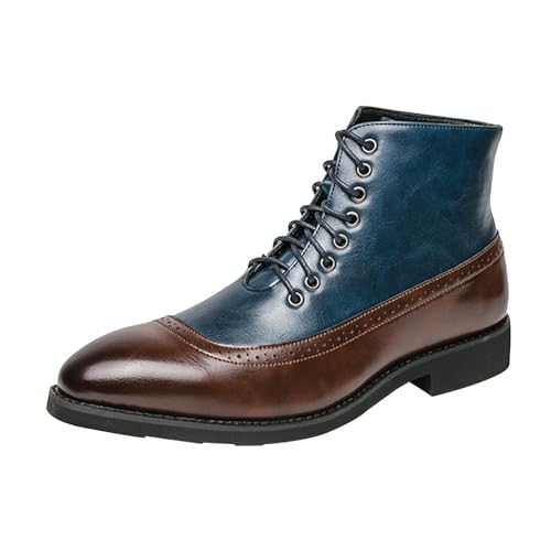 Leder Stiefeletten Damen - Herbst Boots Damen 40 Lederstiefel Wasserfeste Damenstiefel Elegant Wasserdichte Winterschuhe Spitz Herbstschuhe Leichte Winterstiefel Bequeme Ankle Boots Leder Schnürboots von Generisch