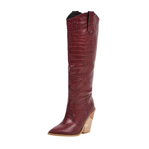Leder Stiefeletten Damen Overknee - High Heels Damen Mit Absatz Vintage Langschaftstiefel Lederstiefel Halbstiefel Kunstleder Spitzenstiefel Trachtenschuhe Weiter Schaft Schlupfstiefel Hohe Stiefel Leder Stiefeletten Damen Overknee - High Heels Damen Mit Absatz Vintage Langschaftstiefel Lederstiefel Halbstiefel Kunstleder Spitzenstiefel Trachtenschuhe Weiter Schaft Schlupfstiefel Hohe Stiefel von Generisch