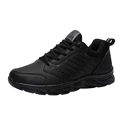 Leder Turnschuhe Herren Laufschuhe mit Plateausohle Blackout Schnürhalbschuhe Bequeme Joggingschuhe Modische TrainerSchuhe Weiche KnöchelSchuhe Leichte Freizeitschuhe Slip On Athleticschuhe Leder Turnschuhe Herren Laufschuhe mit Plateausohle Blackout Schnürhalbschuhe Bequeme Joggingschuhe Modische TrainerSchuhe Weiche KnöchelSchuhe Leichte Freizeitschuhe Slip On Athleticschuhe von Generisch
