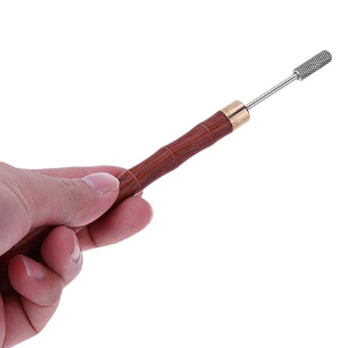 Lederhandwerk Rand Farbbehandlung Farbroller Applikator Gurtband DIY Ölgemälderolle mit Holzgriff Hellbraun Robust und kostengünstig von Generisch