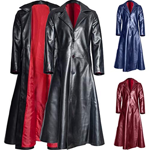 Ledermantel Herren Lang Mittelalter Zweireiher Mantel Steampunk Gothic Jacke Vintage Viktorianischen Kostüm Vampirjäger Cosplay Kostüm Trenchcoat Distressed Herrenmantel Winterjacke Große Größe Ledermantel Herren Lang Mittelalter Zweireiher Mantel Steampunk Gothic Jacke Vintage Viktorianischen Kostüm Vampirjäger Cosplay Kostüm Trenchcoat Distressed Herrenmantel Winterjacke Große Größe von Generisch