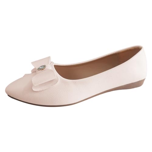 Lederschuhe Damen Mokassins Slip on Loafers Schlichte Einfarbige Ballettschuhe mit Schleife und Strass Freizeitschuhe Outdoor Freizeit Turnschuhe Halbschuhe Segelschuhe Bootsschuhe Lederschuhe Damen Mokassins Slip on Loafers Schlichte Einfarbige Ballettschuhe mit Schleife und Strass Freizeitschuhe Outdoor Freizeit Turnschuhe Halbschuhe Segelschuhe Bootsschuhe von Generisch