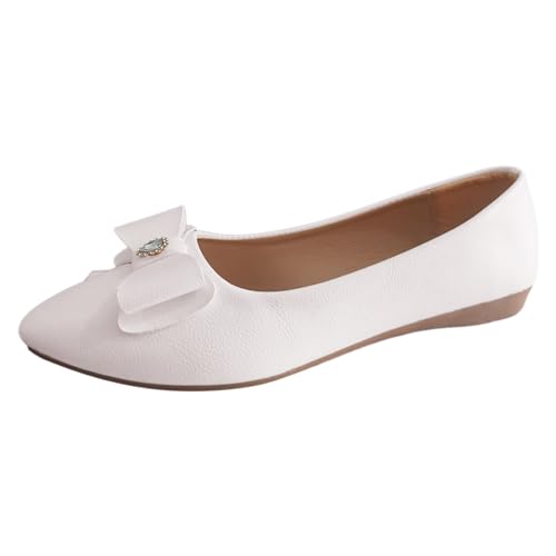 Lederschuhe Damen Mokassins Slip on Loafers Schlichte Einfarbige Ballettschuhe mit Schleife und Strass Freizeitschuhe Outdoor Freizeit Turnschuhe Halbschuhe Segelschuhe Bootsschuhe Lederschuhe Damen Mokassins Slip on Loafers Schlichte Einfarbige Ballettschuhe mit Schleife und Strass Freizeitschuhe Outdoor Freizeit Turnschuhe Halbschuhe Segelschuhe Bootsschuhe von Generisch