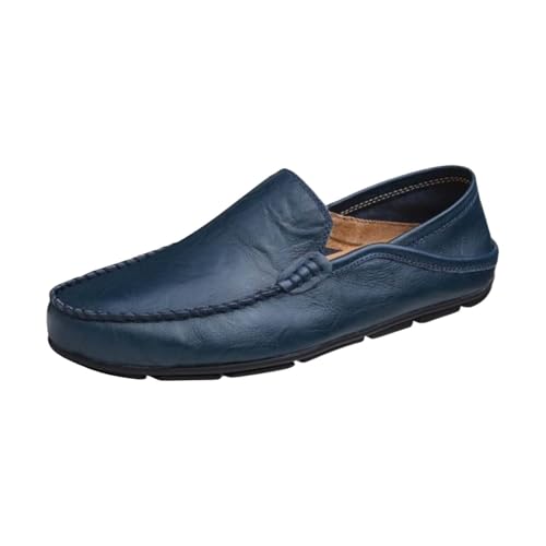 Lederschuhe Herren, Arbeitsschuhe Herren Weichen Sohle Businessschuhe Slip On Monkstrap Schuhe Große Größe Geschäftsschuhe Handgemacht Hochwertige Anzugschuhe Low Top Bootsportschuhe Business Schuhe von Generisch