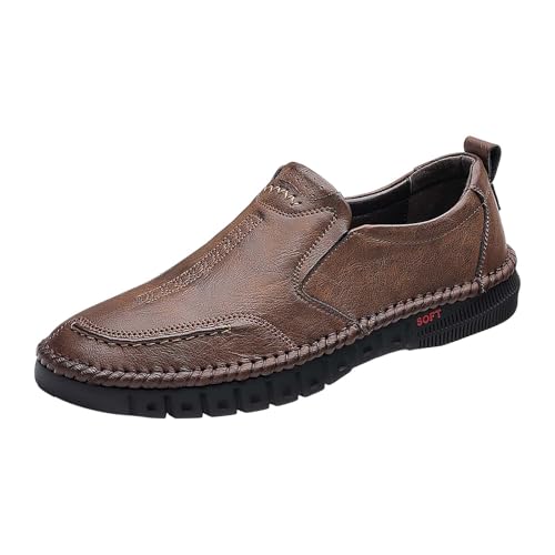 Lederschuhe Herren Handgefertigt Flach Mokassins rutschfest Höheschuhe Atmungsaktive klassisch Business Fahrenschuhe mit Reißverschluss Extra Weit Bootsschuhe Dämpfung Loafer Lässig Outdoorschuhe Lederschuhe Herren Handgefertigt Flach Mokassins rutschfest Höheschuhe Atmungsaktive klassisch Business Fahrenschuhe mit Reißverschluss Extra Weit Bootsschuhe Dämpfung Loafer Lässig Outdoorschuhe von Generisch