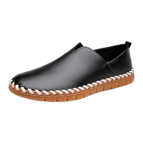 Lederschuhe Herren Ohne Schnürsenkel Freizeitschuhe Hallenschuhe, Slip On Flache Walkingschuhe Business Shoes Halbschuhe, Bequeme Fahrschuhe Loafer Businessschuhe Für Männer Lederschuhe Herren Ohne Schnürsenkel Freizeitschuhe Hallenschuhe, Slip On Flache Walkingschuhe Business Shoes Halbschuhe, Bequeme Fahrschuhe Loafer Businessschuhe Für Männer von Generisch