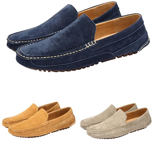 Lederschuhe Herren Ohne Schnürsenkel Loafer Herren Wildleder Halschuhe Slip On Walkingschuhe Flache Sohle Freizeitschuhe Bequeme Komfortschuhe Flache Sohle Mokassins Weit Komfortschuhe Lederschuhe Herren Ohne Schnürsenkel Loafer Herren Wildleder Halschuhe Slip On Walkingschuhe Flache Sohle Freizeitschuhe Bequeme Komfortschuhe Flache Sohle Mokassins Weit Komfortschuhe von Generisch