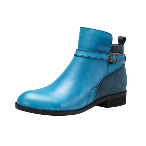 Lederstiefel Damen GefüTterte Stiefeletten Winterstiefel - Warmes Blockabsatz Ankle Boots Halbstiefel Kurzstiefel - Seitlicher ReißVerschluss Schlupfstiefel Cowboystiefel Winterschuhe FüR Frauen Lederstiefel Damen GefüTterte Stiefeletten Winterstiefel - Warmes Blockabsatz Ankle Boots Halbstiefel Kurzstiefel - Seitlicher ReißVerschluss Schlupfstiefel Cowboystiefel Winterschuhe FüR Frauen von Generisch
