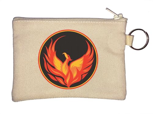 Legendary Creature Phoenix Logo Schlüsselanhänger Münzbörse Beige von Generisch
