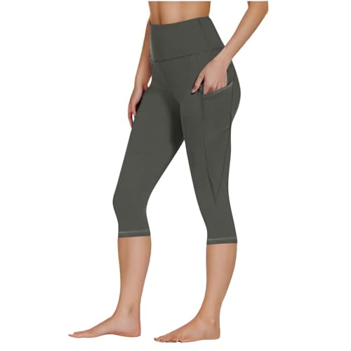 Leggings Damen Mit Taschen 3/4 Sport Leggins High Waist Kurze Sporthose Blickdicht 7/8 Yoga Hose Dehnbar Für Sommer Gym Caprihose Damen Für Das Training Leggings Damen Mit Taschen 3/4 Sport Leggins High Waist Kurze Sporthose Blickdicht 7/8 Yoga Hose Dehnbar Für Sommer Gym Caprihose Damen Für Das Training von Generisch