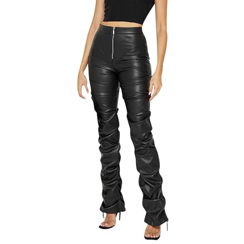 Leggins Damen Schwarz Kunstlederhose Damen Stretch Strumpfhosen Lederoptik Tanzhosen Gefüttert Treggins Thermo Hohe Taille Lederhose Winter Lederleggings Sexy Yogahosen Leggins Damen Schwarz Kunstlederhose Damen Stretch Strumpfhosen Lederoptik Tanzhosen Gefüttert Treggins Thermo Hohe Taille Lederhose Winter Lederleggings Sexy Yogahosen von Generisch