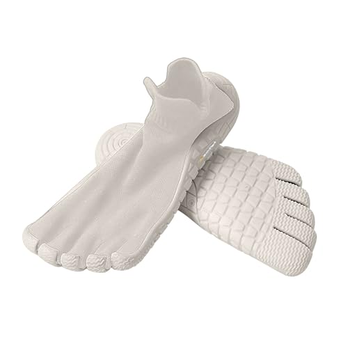 Leicht Schlupfschuhe Frauen Jogger rutschfeste Straßenlaufschuhe Leichtgewicht Luftkissen Trainer Leichte Stoßfest Herren Minimalistische Leder Barfußschuhe von Generisch