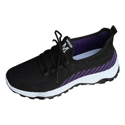 Leichte Frauen Schuhe Casual Größe Hausschuhe mit Fussbett Jogger rutschfeste Straßenlaufschuhe Laufschuhe Leichtgewichts Atmungsaktiv Freizeit Mesh Atmungsaktiv Sandals von Generisch