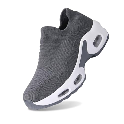 Leichte Frauen Schuhe Damen Laufschuhe Schnürer Hausschuhe mit Fussbett Air Cushion Studenten Wanderschuhe Frauen Sportschuhe Weich Bequem Fitnessschuhe Casual Größe von Generisch