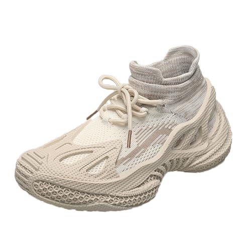 Leichte Frauen Schuhe Damen Laufschuhe Schnürer Weiche Schuhe Jogger rutschfeste Straßenlaufschuhe Sandalen mit Fussbett Orthopedic Diabetic Walking Shoes von Generisch