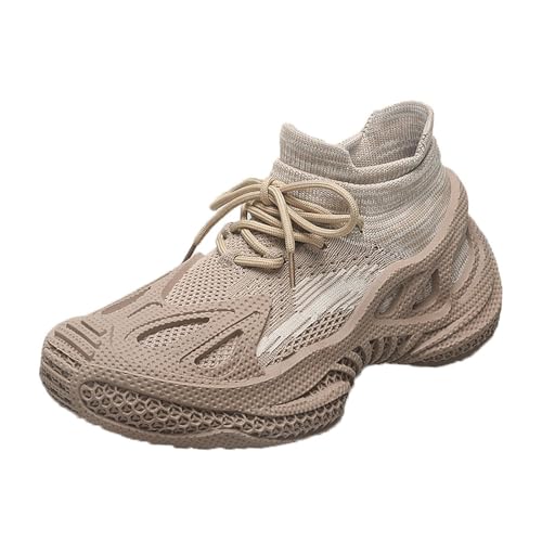 Leichte Frauen Schuhe Damen Laufschuhe Schnürer Weiche Schuhe Jogger rutschfeste Straßenlaufschuhe Sandalen mit Fussbett Orthopedic Diabetic Walking Shoes von Generisch