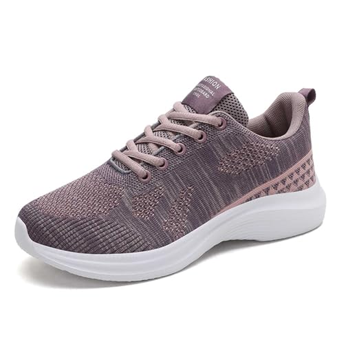Leichte Frauen Schuhe Frauen Turnschuhe Casual Weit Zehenschuhe Casual Weit Zehenschuhe Weiche Schuhe Hausschuhe mit Fussbett Leichte Stoßfest Studenten Wanderschuhe von Generisch