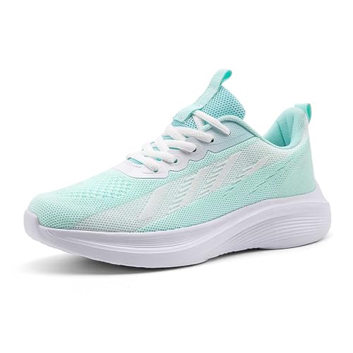 Leichte Frauen Schuhe Modische Atmungsaktive Sportschuhe Frauen Sportschuhe Laufschuhe Atmungsaktive Studenten Wanderschuhe Sandalen mit Fussbett Hausschuhe mit Fussbett von Generisch