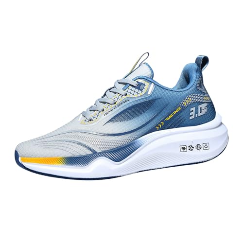 Leichte Laufschuhe Mit Weicher Sohle Herren Mesh Ultra Light Sportschuhe OrthopäDisch Turnschuhe Atmungsaktiv StoßDäMpfend Walkingschuhe Langlebig Fitnessschuhe Zero-Drop Wanderschuhe von Generisch
