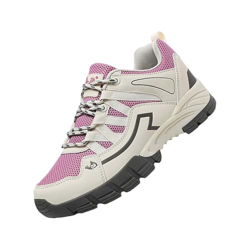 Leichte Trekkingschuhe Herren Weit - Wanderschuhe Herren Wasserdicht Atmungsaktiv Rutschfest Kletterschuhe Bequem Traillaufschuhe Retro Arbeitsschuhe Casual Sneaker Breiter Fuß Orthopädische von Generisch