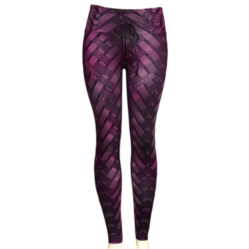 Leichte Yogahose in voller Länge für Damen – Workout-Leggings, aktive Sportstrumpfhose, Fitnessstudio, Training, Outdoor-Leggings, Sportbekleidung, S, Baumwolle, Kein Edelstein von Generisch