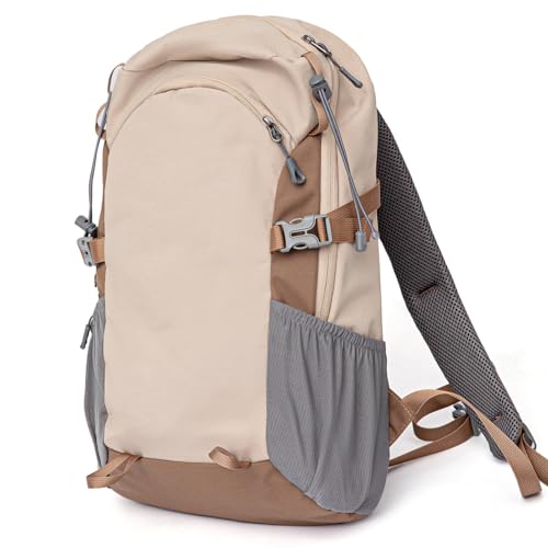 Leichter wasserdichter Wanderrucksack – kleiner Tagesrucksack mit gepolstertem Schultergurt und Rückenstütze, ideal für Outdoor-Abenteuer von Frauen., grün, M von Generisch