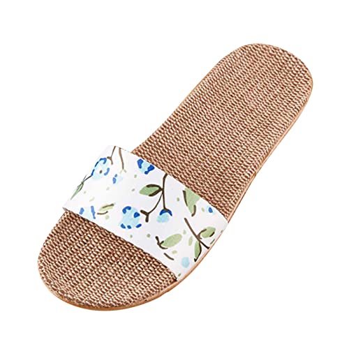 Leinen Pantoffeln Damen Sommer Slipper Bequeme Flach Hausschlappen Hausschuhe Offene Strand Gästehausschuhe Badeschuhe Anti Rutsch Waschbar Innen Und Außenbereich Schlappen Leinen Pantoffeln Damen Sommer Slipper Bequeme Flach Hausschlappen Hausschuhe Offene Strand Gästehausschuhe Badeschuhe Anti Rutsch Waschbar Innen Und Außenbereich Schlappen von Generisch
