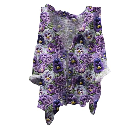 Leinen Tunika Damen, Leinenbluse Leinen Shirt Leinenhemd Langarm Tshirt V Ausschnitt Bluse Tunika Große Größen Oberteile Sommeroberteile Sommerblusen Leicht Warehouse Deals Angebote B Ware von Generisch