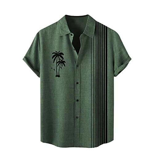 Leinenhemd Herren Kurzarm Hawaii Hemden Funky Freizeithemd Button Down Lässig Button Down Sommerhemde Locker Henley Shirt Strand Atmungsaktives Kurzarmhemd Leinenhemd Herren Kurzarm Hawaii Hemden Funky Freizeithemd Button Down Lässig Button Down Sommerhemde Locker Henley Shirt Strand Atmungsaktives Kurzarmhemd von Generisch